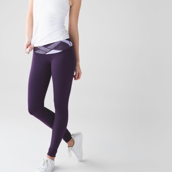 lululemon athletica Pants - Lululemon Wunder Under Pant Mosaic Lilac